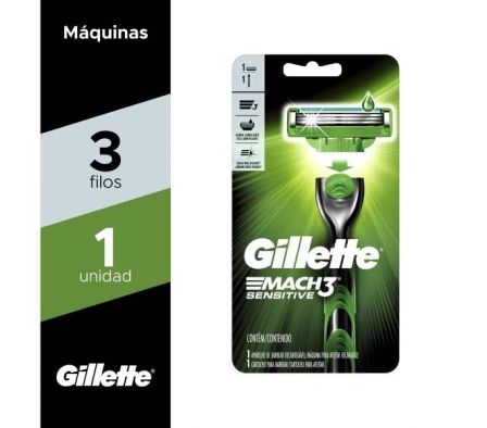 MAQUINA AFEI GILLETTE MACH 3 SENSITIVE