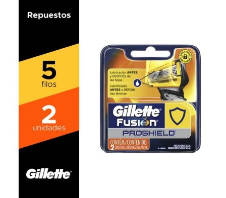 REPUESTO DE AFEI GILLETTE FUSION PROSHIELD x2