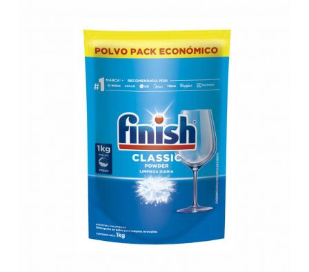 DETERGENTE FINISH EN POLVO CLASSIC  1KG 