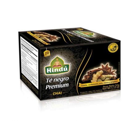 TE NEGRO HINDU PREMIUM CHAI CANELA/ANIS 32GR