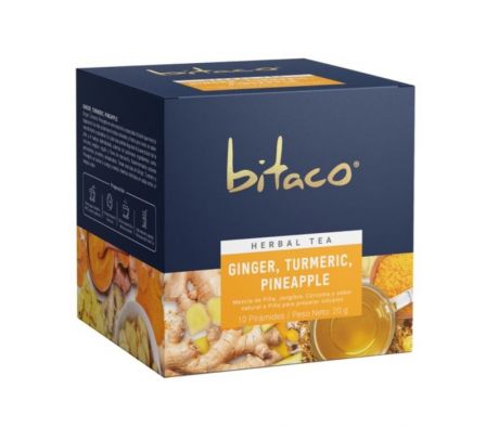 TE HERBAL BITACO GINGER, TURMERIC, PINEAPPLE