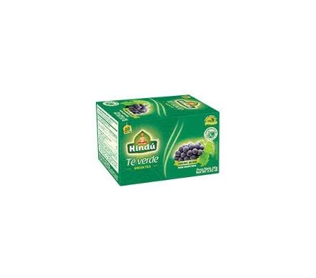TE VERDE HINDU CON PIEL DE UVA 20 SAQ.