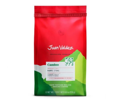 CAFE JUAN VALDEZ CUMBRE MOLIDO 250GR