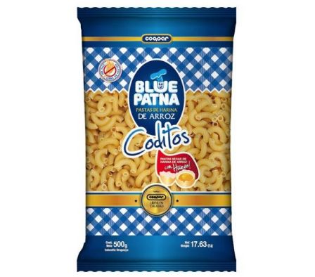 FIDEO DE ARROZ BLUE PATNA CODITOS S/GLUTEN  500GR