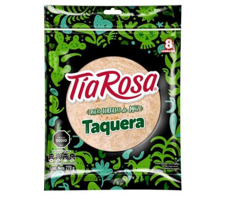 TORTILLA TIA ROSA MAIZ TAQUERA 270GR