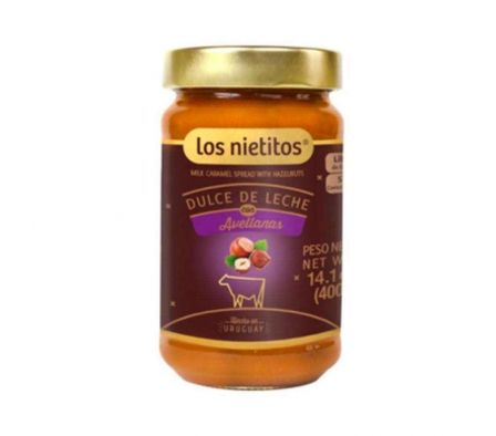 DULCE DE LECHE LOS NIETITOS CON AVELLANAS 400 GR