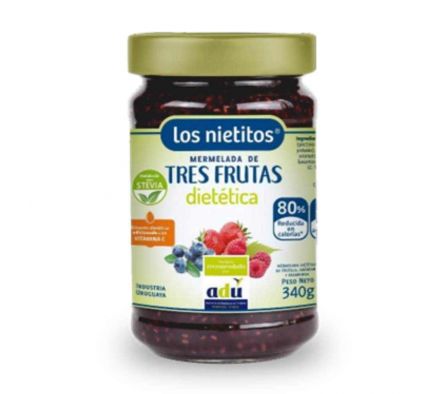 MERMELADA LOS NIETITOS TRES FRUTAS DIETETICA 340 G