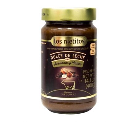 DULCE DE LECHE LOS NIETITOS DE AVELLANAS/C DE 400G