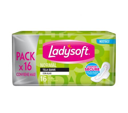 TOALLA HIGIENICA LADYSOFT ULTRASUAVE CON ALAS 8UN.