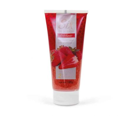 GEL DE DUCHA SIX EXFOLIANTE FRUTILLA 195GR