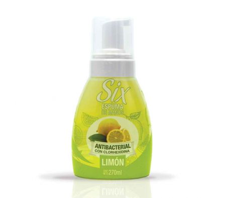 ESPUMA DE MANOS SIX LIMON 270ML
