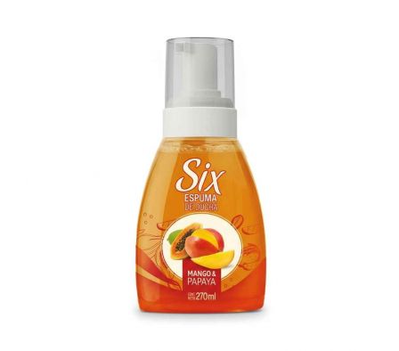 ESPUMA DE DUCHA SIX MANGO Y PAPAYA 270ML