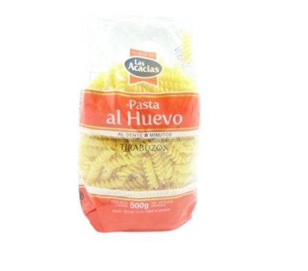 FIDEO LA ACACIAS AL HUEVO TIRABUZON 500GR