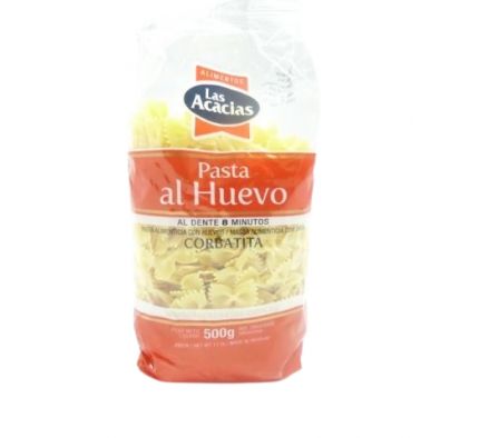 FIDEO LA ACACIAS AL HUEVO CORBATITA 500GR