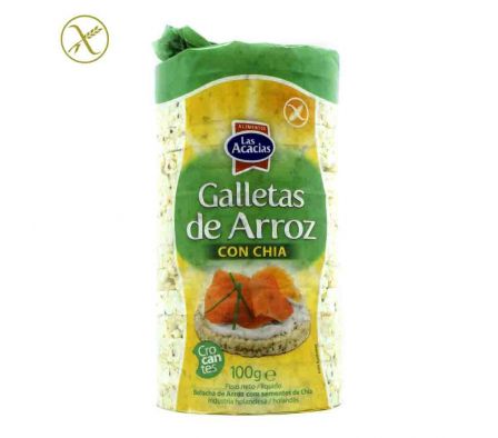 GALLETAS DE ARROZ LAS ACACIAS CON CHIA 130GX12