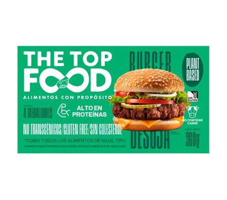 HAMBURGUESA THE TOP FOOD CARNE DE SOJA 4UN 360GR