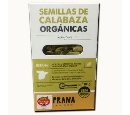SEMILLAS DE CALABAZA PRANA ORGANICAS 180GR