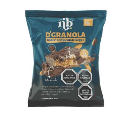 ALFAJOR DE CEREAL NATURAL BARS CHOCOLATE 60GR