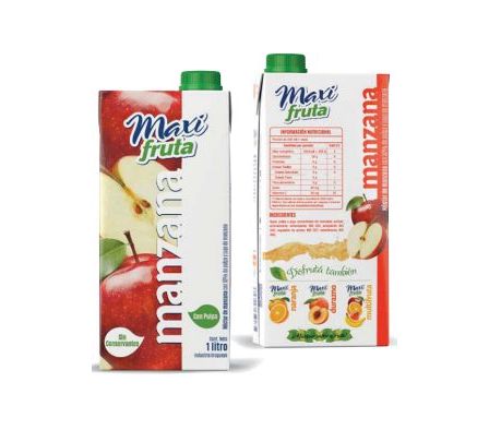 JUGO MAXI FRUTAS MANZANA 1L