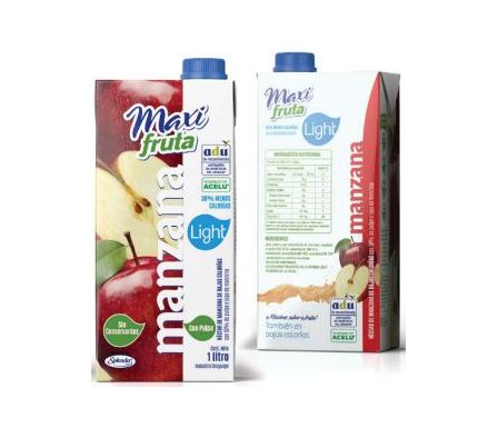 JUGO MAXI FRUTAS MANZANA LIGHT 1L