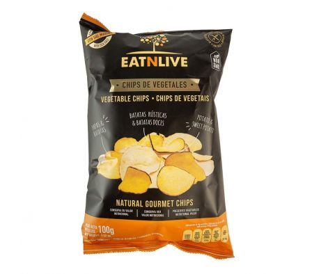 CHIPS VEGETALES EATNLIVE C/ SAL MARINA X 100 GR.
