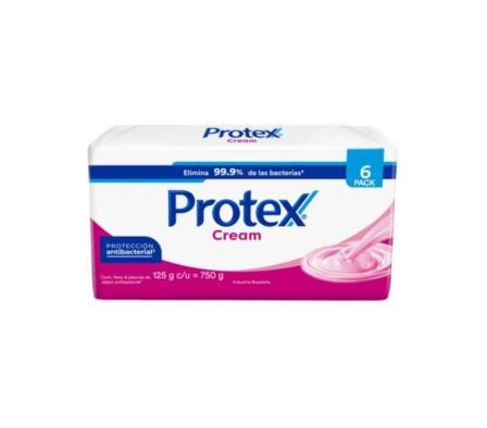 JABON TOCADOR PROTEX CREAM 125 GR 6 UN