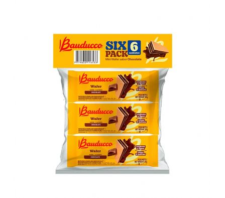 PACK BAUDUCCO SIX  MINI WAFER CHOCOLATE