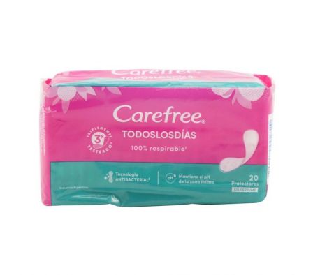 PROTECTOR DIARIO CAREFREE TODOS LOS DIAS S/P 20UN