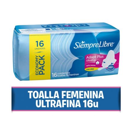 TOALLA HIGIENICA SIEMPRE LIBRE ULTRAFINA 16UN