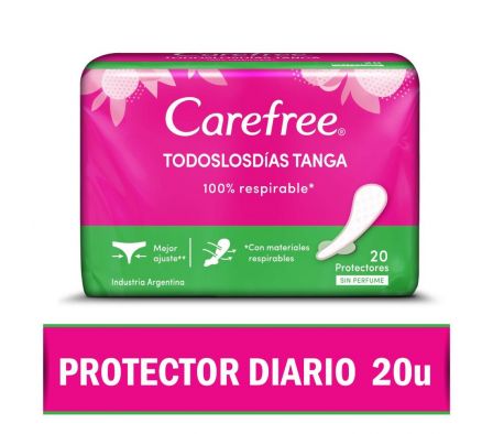 PROTECTOR DIARIO CAREFREE TLD PANTY TANGA 20UN