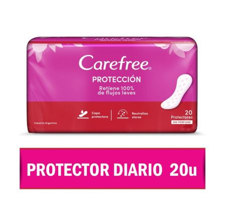 PROTECTOR DIARIO CAREFREE PROTECCION S/P 20UN