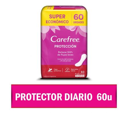 PROTECTOR DIARIO CAREFREE PROTECCION S/P 60UN