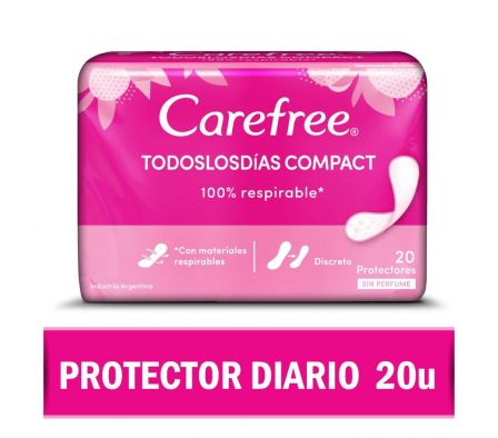PROTECTOR DIARIO CAREFREE COMPACT S/P 20UN