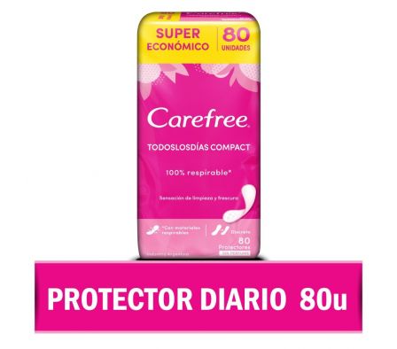 PROTECTOR DIARIO CAREFREE COMPACT S/P 80UN