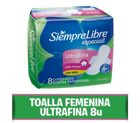 TOALLA HIGIENICA SIEMPRE LIBRE ULTRAFINA 8UN