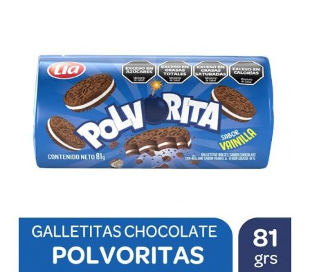 GALLETITAS LIA POLVORITA CHOCOLATE/VAI 81G