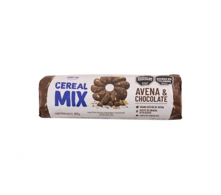 GALLETITA CEREAL MIX  AVENA/CHOCOLATE 207GR