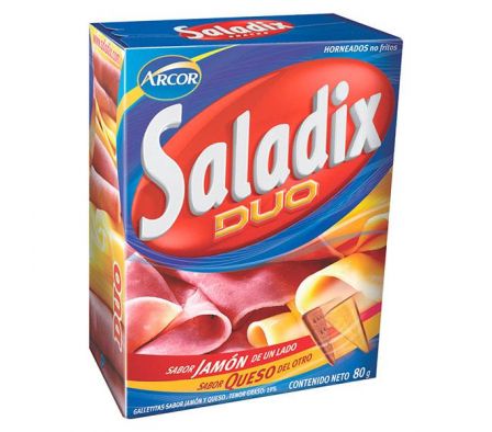 GALLETITA SALADIX DUO JAMON/QUESO 80GR
