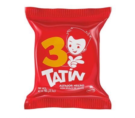 ALFAJOR ARCOR TATIN TRIPLE NEGRO 60GR