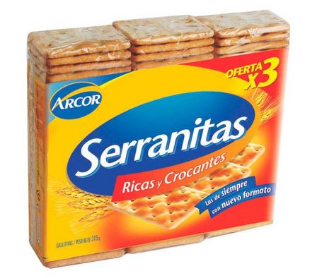 GALLETITA SERRANITAS SALVADO 105GR PACK