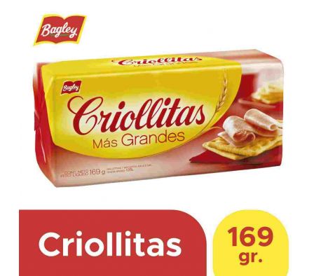 GALLETITA BAGLEY CRIOLLITAS MAS CLASICA 169GR