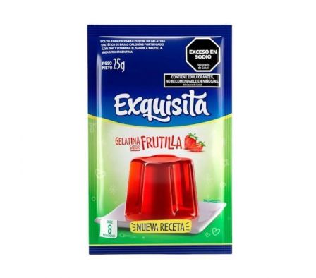 GELATINA EXQUISITA FRUTILLA LIGHT 22GRS