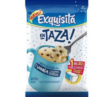 BIZCOCHUELO EXQUISITA EN TAZA VAINILLA 80G