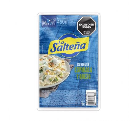 RAVIOLES LA SALTEÑA CON RICOTA ESPINACA Y MUZZ. 50