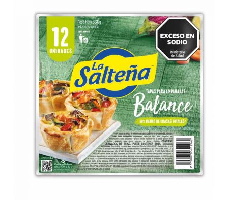 TAPA EMPANADA LA SALTEÑA LIGHT HORNO 412GR