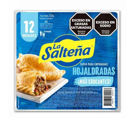 TAPA EMPANADA LA SALTEÑA PARA HORNO 412GR