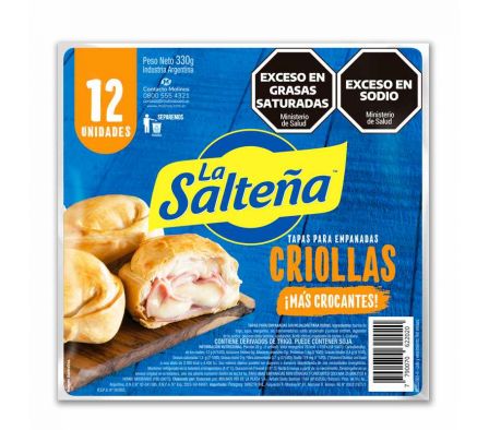 TAPA EMPANADA LA SALTEÑA PARA HORNO CRIOLLA 412GR