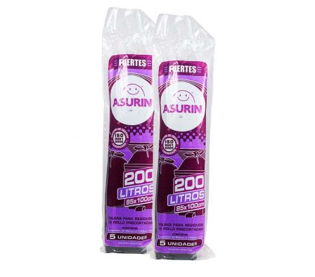 BOLSA ASURIN P/RESIDUOS 200LT 5UN