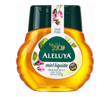 MIEL DE ABEJAS ALELUYA LIQUIDA PET EXP  250GR