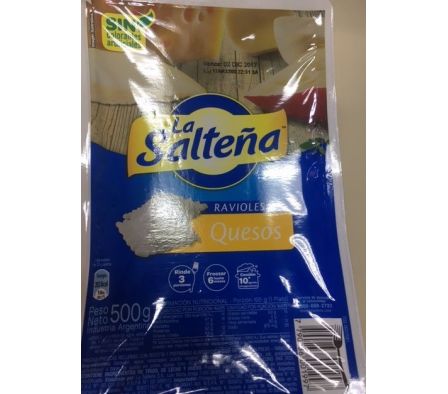 RAVIOLES LA SALTEÑA 4 QUESOS 500GR
